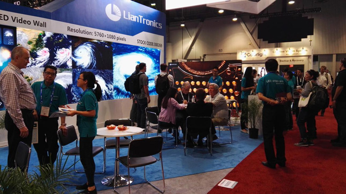 尊龙凯时人生就是搏光电艳服亮相2016美国Infocomm